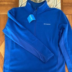 Large Blue Columbia Fleece Half Zip